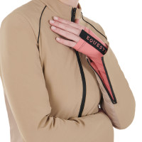 Casaco softshell feminino em tecido técnico acolchoado Equestro Incenso Bege