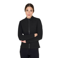 Casaco softshell feminino em tecido técnico acolchoado Equestro Preto Casaco softshell feminino em tecido técnico acolchoado Equestro Preto