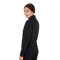 Casaco softshell feminino em tecido técnico acolchoado Equestro Preto