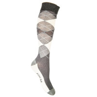 Meias Check Classico HKM Cinza / baunilha Cinzento