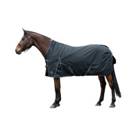 Cobertura highneck HKM Glasgow 1200D 300g Azul / preto Cobertura highneck HKM Glasgow 1200D 300g Azul / preto