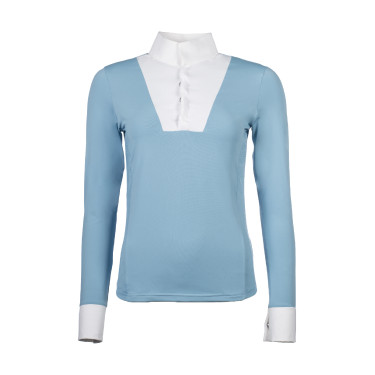 Polo de competição Virginia de manga comprida feminino HKM Polo de competição Virginia de manga comprida feminino HKM