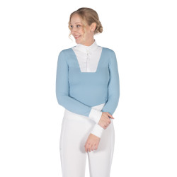 Polo de competição Virginia de manga comprida feminino HKM Polo de competição Virginia de manga comprida feminino HKM