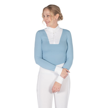 Polo de competição Virginia de manga comprida feminino HKM Polo de competição Virginia de manga comprida feminino HKM