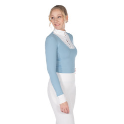 Polo de competição Virginia de manga comprida feminino HKM Polo de competição Virginia de manga comprida feminino HKM