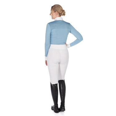 Polo de competição Virginia de manga comprida feminino HKM Polo de competição Virginia de manga comprida feminino HKM
