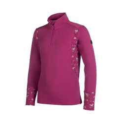 Camiseta funcional Polly HKM infantil Magenta Rosa