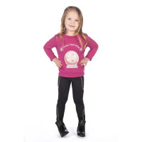 Moletom Polly HKM infantil Magenta Rosa