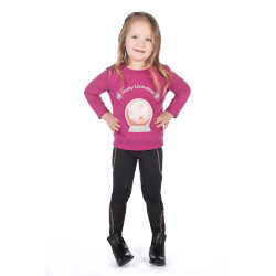 Moletom Polly HKM infantil Magenta Rosa