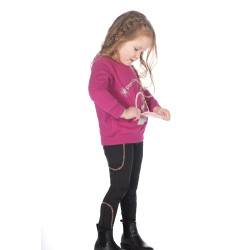 Moletom Polly HKM infantil Magenta Rosa