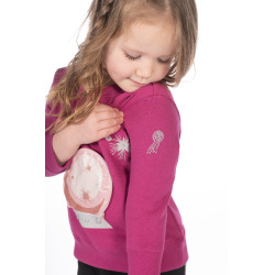 Moletom Polly HKM infantil Magenta Rosa