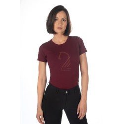 T-shirt Livigno Horse Head feminino HKM Bordéus Bord&amp;amp;amp;ocirc;