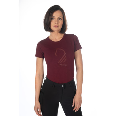 T-shirt Livigno Horse Head feminino HKM Bordéus Bord&amp;amp;amp;ocirc;