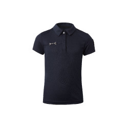 Pólo funcional de mangas curtas Denise infantil Horze Azul-marinho escuro