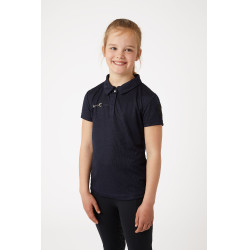 Pólo funcional de mangas curtas Denise infantil Horze Azul-marinho escuro