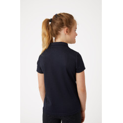 Pólo funcional de mangas curtas Denise infantil Horze Azul-marinho escuro