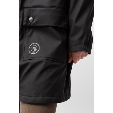 Impermeável Elise com forro acolchoado Horze Caviar preto