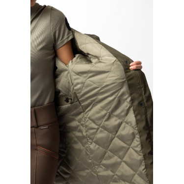 Impermeável Elise com forro acolchoado Horze Verde-oliva Impermeável Elise com forro acolchoado Horze Verde-oliva