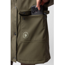 Impermeável Elise com forro acolchoado Horze Verde-oliva Impermeável Elise com forro acolchoado Horze Verde-oliva