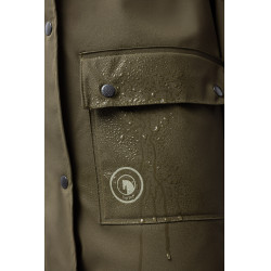 Impermeável Elise com forro acolchoado Horze Verde-oliva Impermeável Elise com forro acolchoado Horze Verde-oliva