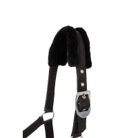 Cabresto e guia para pônei Pegasus Horze Preto Cabresto e guia para pônei Pegasus Horze Preto