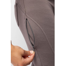 Calça de equitação térmica full grip Horze Rhea infantil bolsos traseiros Falcão castanho Calça de equitação térmica full grip Horze Rhea infantil bolsos traseiros Falcão castanho