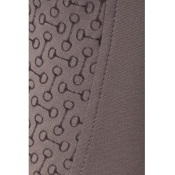 Calça de equitação térmica full grip Horze Rhea infantil bolsos traseiros Falcão castanho Calça de equitação térmica full grip Horze Rhea infantil bolsos traseiros Falcão castanho
