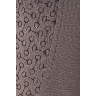 Calça de equitação térmica full grip Horze Rhea infantil bolsos traseiros Falcão castanho Calça de equitação térmica full grip Horze Rhea infantil bolsos traseiros Falcão castanho