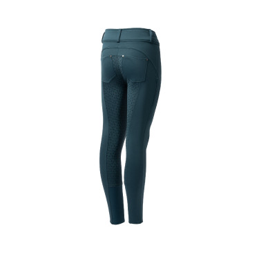 Calça de equitação térmica full grip Horze Rhea infantil bolsos traseiros Calça de equitação térmica full grip Horze Rhea infantil bolsos traseiros