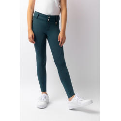 Calça de equitação térmica full grip Horze Rhea infantil bolsos traseiros Calça de equitação térmica full grip Horze Rhea infantil bolsos traseiros