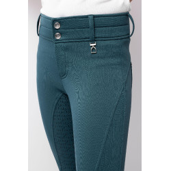 Calça de equitação térmica full grip Horze Rhea infantil bolsos traseiros Calça de equitação térmica full grip Horze Rhea infantil bolsos traseiros