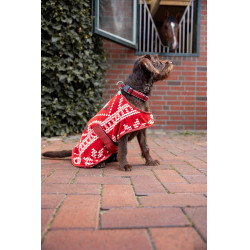 Cobertura de Natal para cão Horze Vermelho