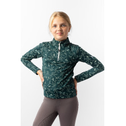 Camiseta de treino infantil Pegasus Horze Verde-água escuro