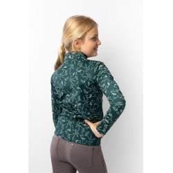 Camiseta de treino infantil Pegasus Horze Verde-água escuro