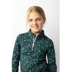 Camiseta de treino infantil Pegasus Horze Verde-água escuro