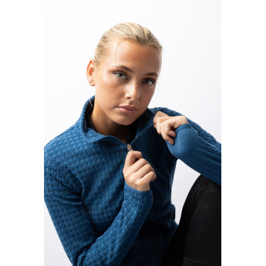 Casaco de equitação polar Darcey Horze Azul celeste