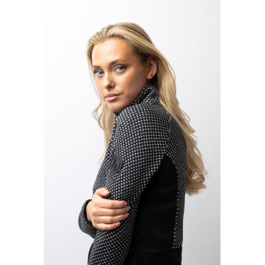 Casaco de fleece Neve Horze Caviar preto