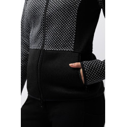 Casaco de fleece Neve Horze Caviar preto