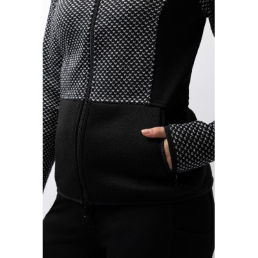 Casaco de fleece Neve Horze Caviar preto