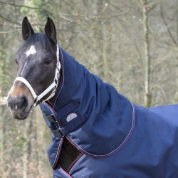 Cobre-pescoço Equithème Tyrex 1200 D 0g Marinho / bordô Azul