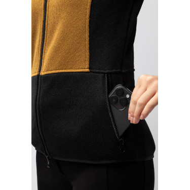 Casaco de fleece Neve Horze Marrom dourado Castanho