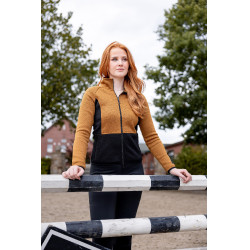 Casaco de fleece Neve Horze Marrom dourado Castanho