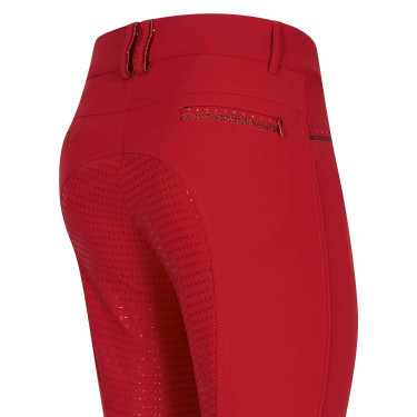 Calças de equitação Imperial Riding El Capone FullGrip Tango Vermelho Calças de equitação Imperial Riding El Capone FullGrip Tango Vermelho