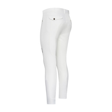 Calça de equitação Euro-Star Camillo FullGrip homem Branco