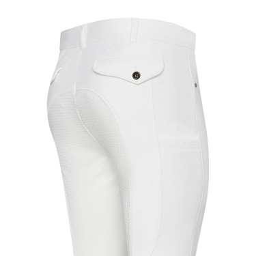 Calça de equitação Euro-Star Camillo FullGrip homem Branco