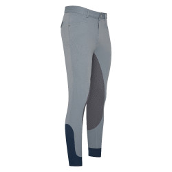 Calça de equitação Euro-Star Camillo FullGrip homem Titânio Cinzento