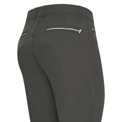 Calça de equitação Easy Rider Victor KneeGrip masculino Cinza corvo Cinzento