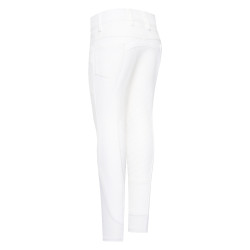 Calça de equitação Easy Rider Evita FullGrip infantil Branco