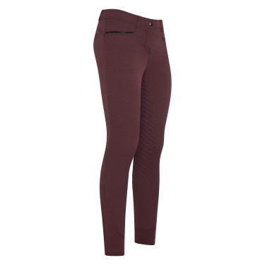 Calça de equitação Easy Rider Carice FullGrip Fruta silvestre escura Vermelho