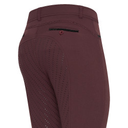 Calça de equitação Easy Rider Carice FullGrip Fruta silvestre escura Vermelho